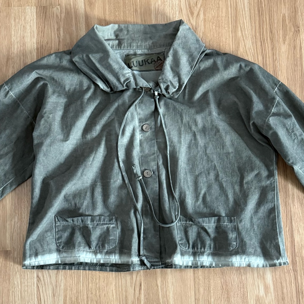 Euc Women’s Luukaa Cotton Arm Jacket - Size 3 - Olive Green